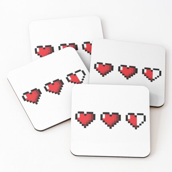 Item preview, minecraft hearts designed and sold by gibby redbubble.