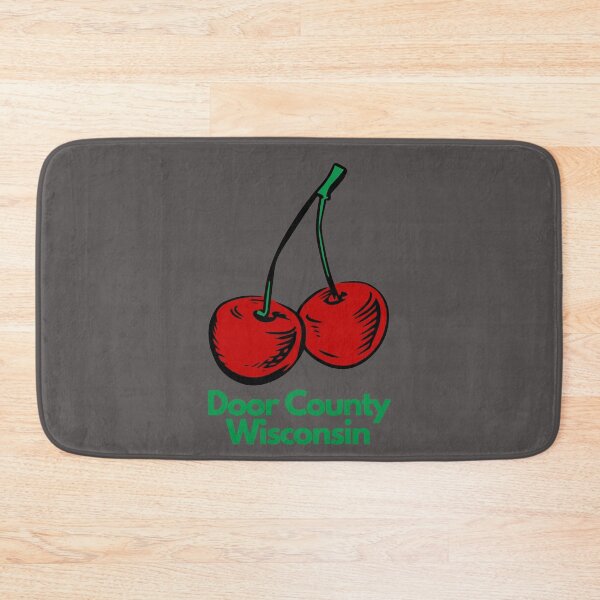 Item preview, Door County Wisconsin Pop Art Cherry Cherries Sticker Camping Outdoors RVing Hiking Graphic Drawing Design Lake Michigan Travel Vacation Camping designed and sold by fineartprints1.