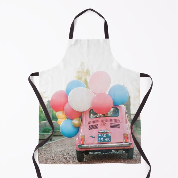 Item preview, Pink Classic Car With Balloons | Celebration & Birthday Colorful Photo Print designed and sold by youriclaessens.