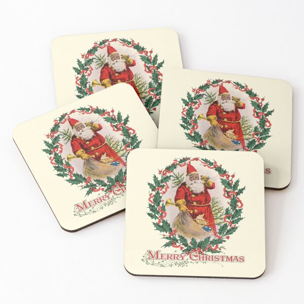 Item preview, African American Santa Claus Antique Vintage Merry Christmas designed and sold by funnytshirtemp.