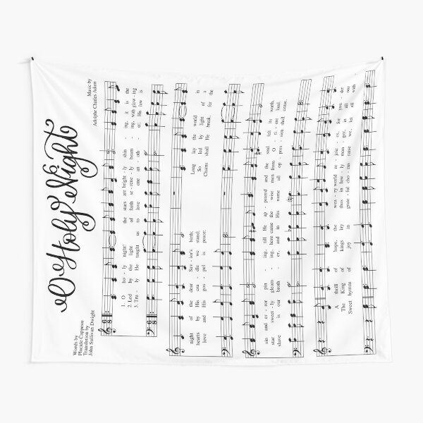 O Holy Night Handwritten Lyrics Art Board Print for Sale by EmmaMargason