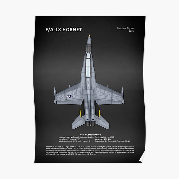 The FA-18 Hornet Poster
