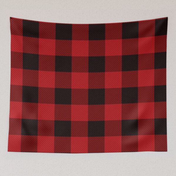 Item preview, Red Plaid Print Cool Red & Black Flannel Pattern Nice Checkered Gift designed and sold by BCNDesign.