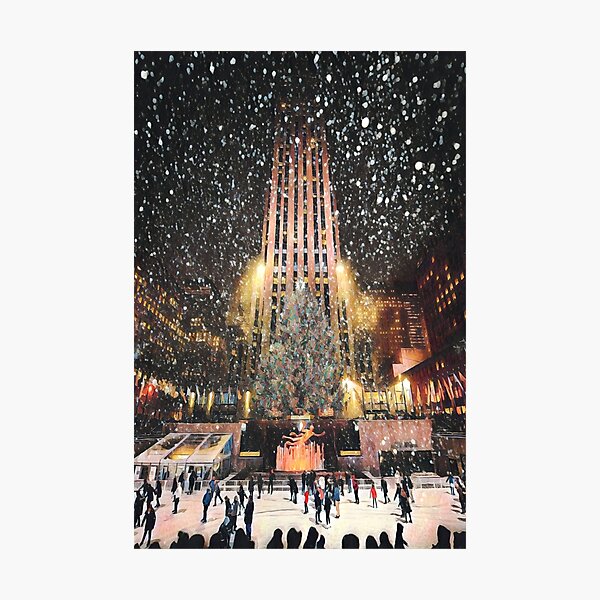 Item preview, New York during Christmas designed and sold by AnnaAndVibes.