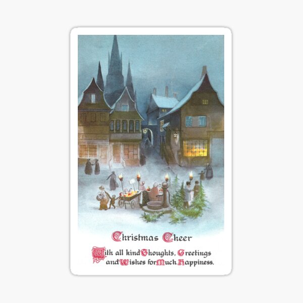 Item preview, Vendors in Village Square on Christmas Eve designed and sold by fenneltea.