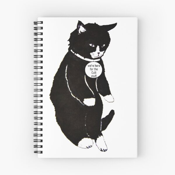 Item preview, We're Here For The Cult Stuff Cat Buzzfeed Unsolved Inspired Print Sticker designed and sold by veeebles.