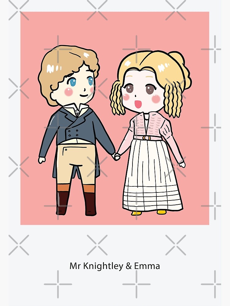 "Cute Emma and Mr Knightley Drawing" Poster for Sale by MariOyama