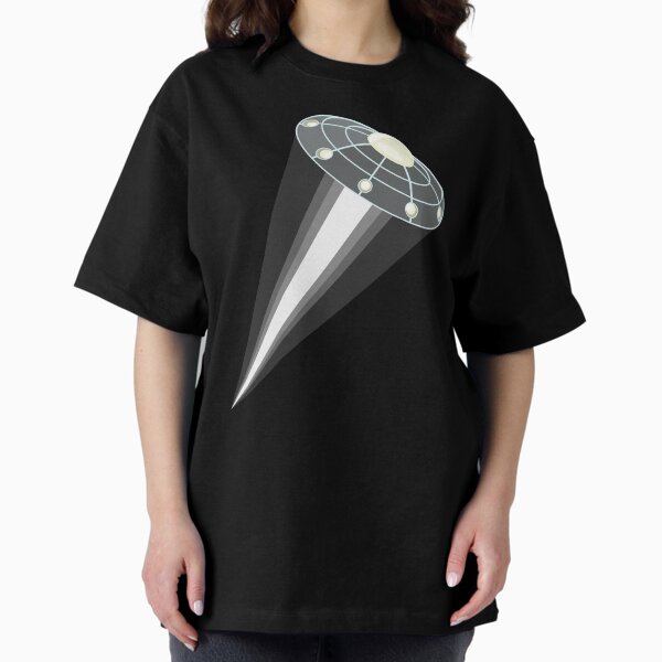 Alien Flying Saucer Oversized T-Shirt