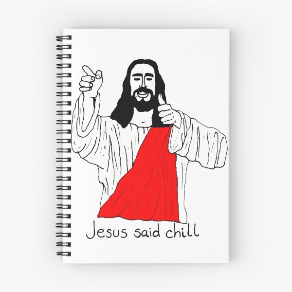 Item preview, Jesus Said Chill Buzzfeed Unsolved Inspired Print Sticker designed and sold by veeebles.
