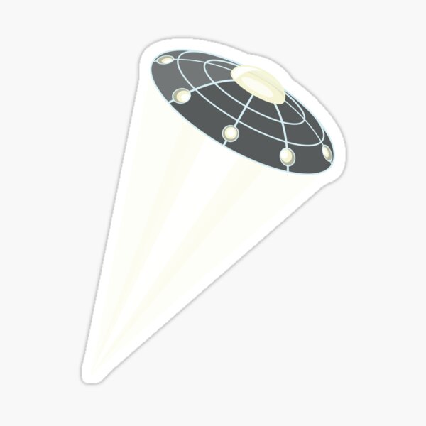 Alien Flying Saucer Sticker