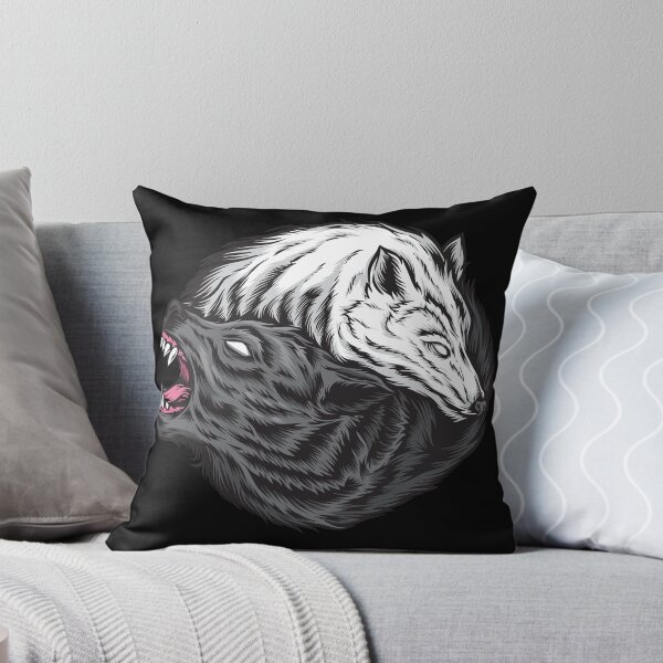 Item preview, Wolves Forming Ying Yang | Good Vs Evil designed and sold by ozumdesigns.