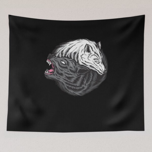 Item preview, Wolves Forming Ying Yang | Good Vs Evil designed and sold by ozumdesigns.