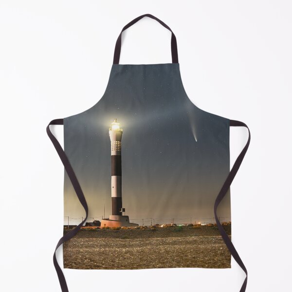 Item preview, Dungeness lighthouse NEOWISE comet and stars designed and sold by rogerstanger.