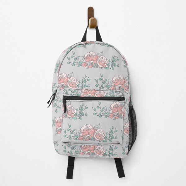 Item preview, Plants Flower Roses Lover - Girly Feminine Pattern Illustration - Grey, Pink, Green designed and sold by Cultural Creations Merch.