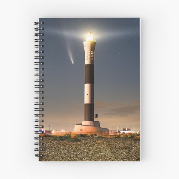 Item preview, Dungeness lighthouse comet NEOWISE designed and sold by rogerstanger.