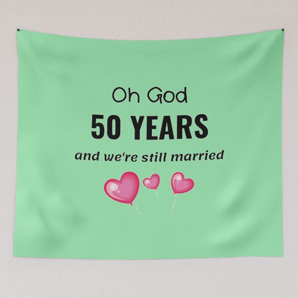 Item preview, 50th Anniversary Gift Wedding Funny for Him or Her designed and sold by TheGreekGuy.