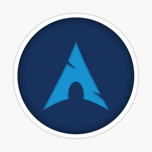 Arch Linux Logo Alternative Sticker For Sale By Simonedema Redbubble