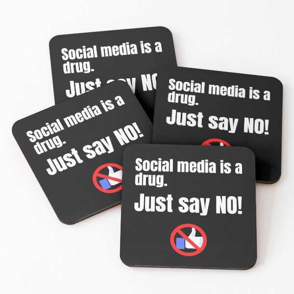Item preview, Social Media is a Drug. Just Say No! designed and sold by WhimsicaliTee.
