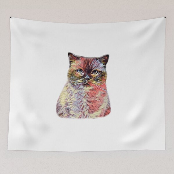 Item preview, Psychedelic Cat Judging Us All designed and sold by Dorkification.