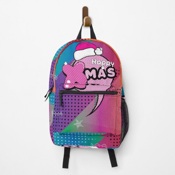 Item preview, Happy Xmas Word on Memphis Background designed and sold by Nobiya.