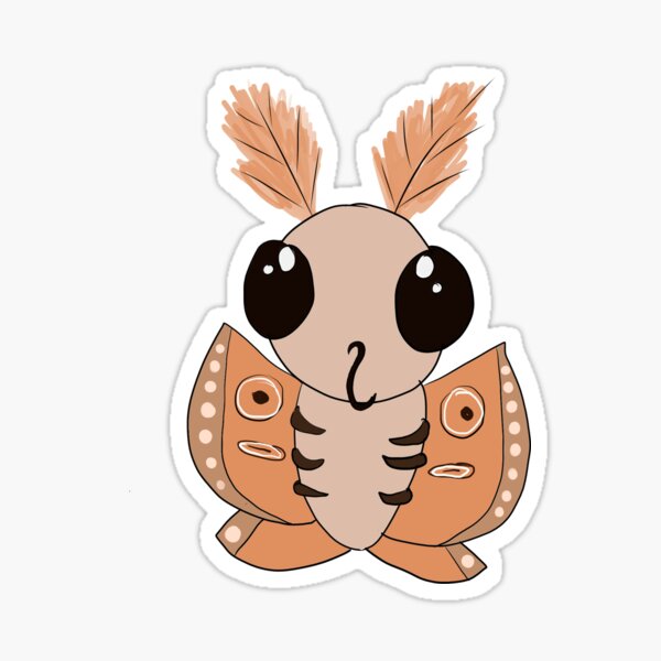 Cute moth Sticker
