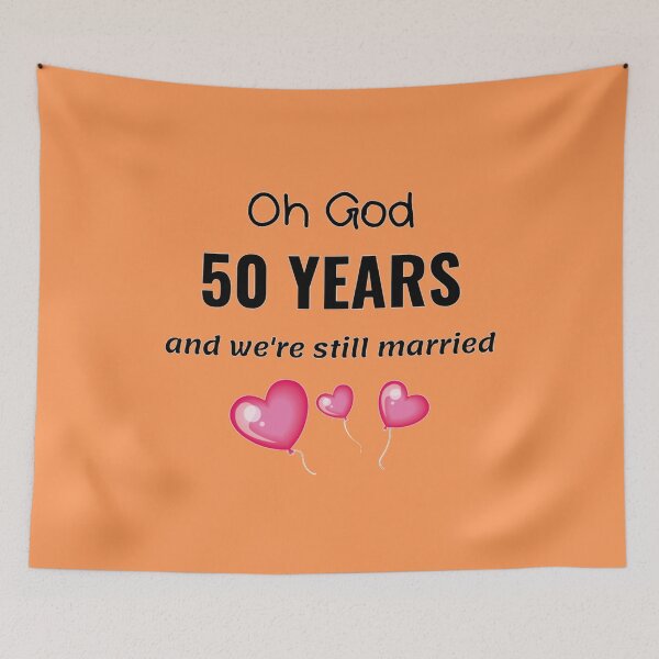 Item preview, 50th Anniversary Gift Wedding Funny for Him or Her designed and sold by TheGreekGuy.