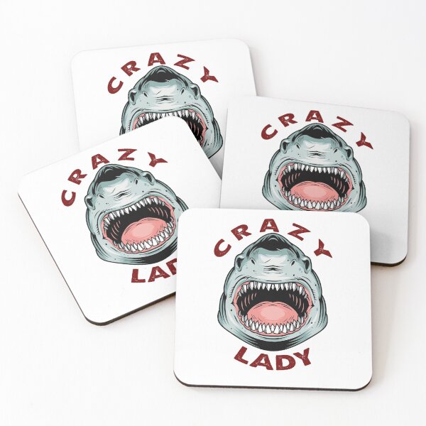 Item preview, Crazy Shark lady designed and sold by geek  designer™.