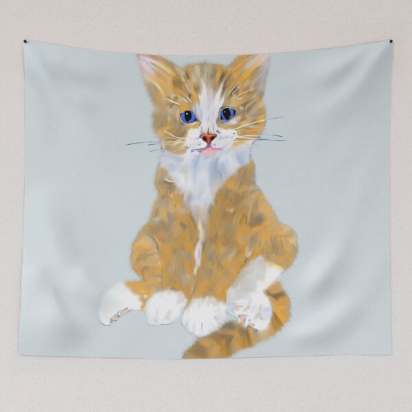 Item preview, Cute Blue-Eyed Ginger Kitten designed and sold by RTrivella.