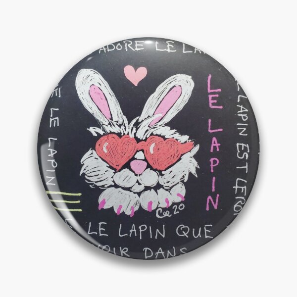 Item preview, White Rabbit With Heart Eyed Glasses (Le Lapin) designed and sold by CeeMartinez.