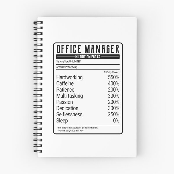 Item preview, Office Manager Nutrition Facts designed and sold by Renware.