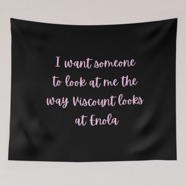Item preview, Enola Holmes and Viscount Tewkesbury Fan Quote designed and sold by BloompodDesigns.