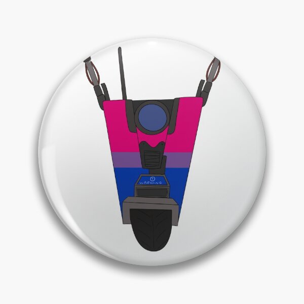 Item preview, Borderlands Bi Pride Claptrap designed and sold by CaptainShivers.