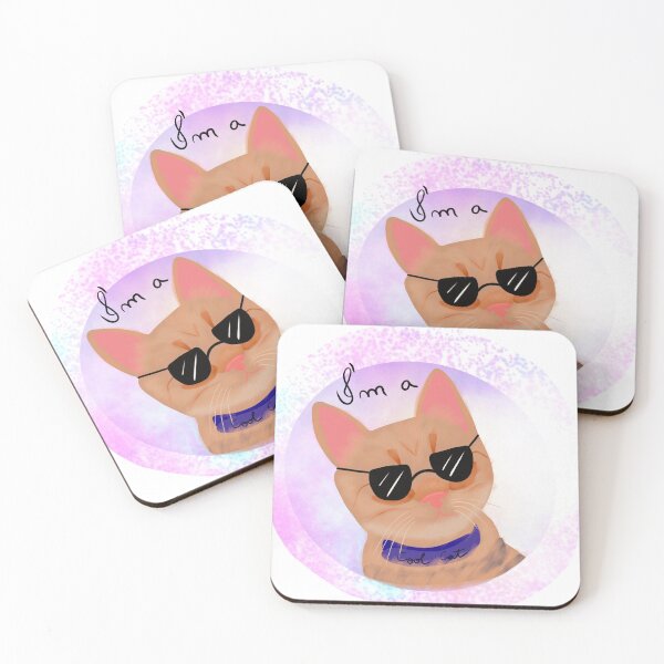 Item preview, Cool Cat wearing sunglasses designed and sold by Gabrielle Freitas.