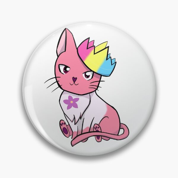 Item preview, Sapphic Pansexual Pride Cat designed and sold by LunarDoodles.