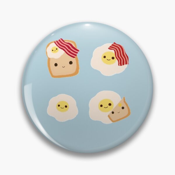 Item preview, Breakfast Foods (Toast, Eggs, Bacon) designed and sold by ViolettLight.
