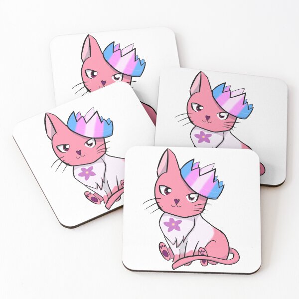 Item preview, Sapphic Transgender Pride Cat designed and sold by LunarDoodles.