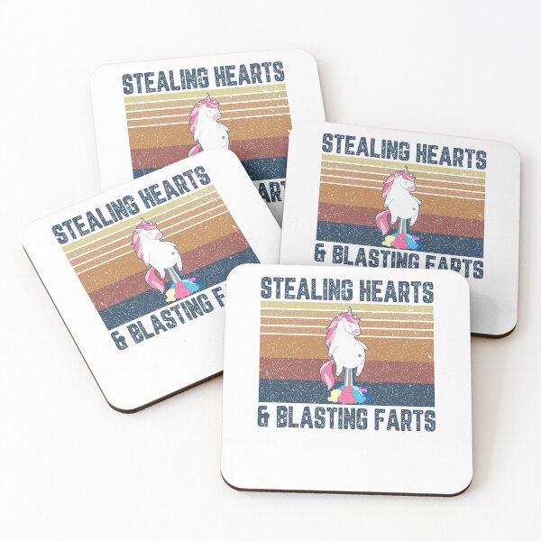 Item preview, Unicorn stealing hearts and blasting farts designed and sold by BrandyKrat.