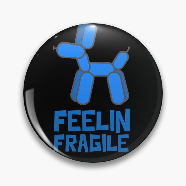 Item preview, Feeling Fragile (Balloon Dog). Handle With Care. Blue. designed and sold by JellyBeenzz.