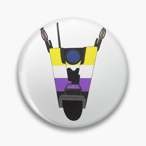 Item preview, Borderlands Non Binary Pride Claptrap designed and sold by CaptainShivers.