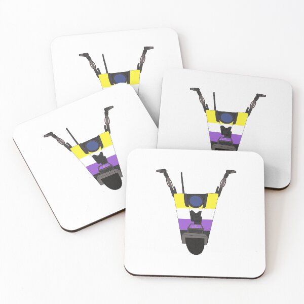 Item preview, Borderlands Non Binary Pride Claptrap designed and sold by CaptainShivers.