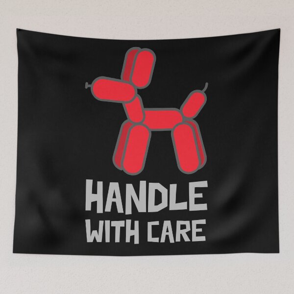 Item preview, Handle with care (Balloon Dog). Feeling fragile. Red. designed and sold by JellyBeenzz.
