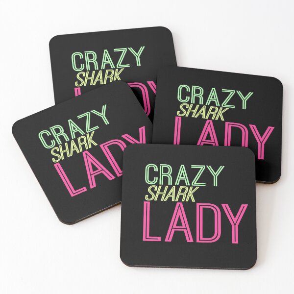 Item preview, Crazy shark lady funny christmas gift for Mom / girlfriend  designed and sold by AYACHI90.