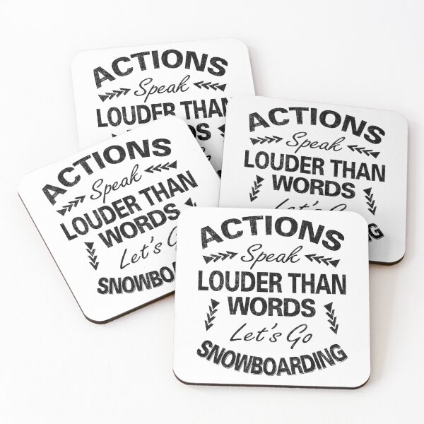 Item preview, Actions Speak Louder Than Words designed and sold by MoonsmileProd.