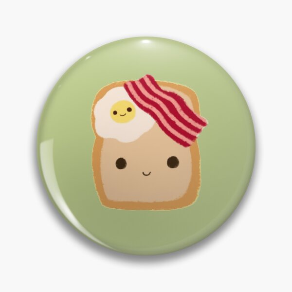 Item preview, Cartoon Toast with Eggs and Bacon designed and sold by ViolettLight.