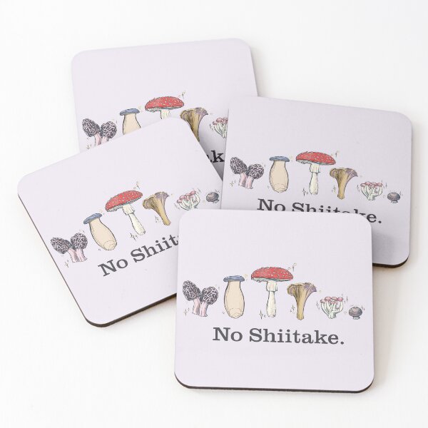 Item preview, No Shiitake. designed and sold by lavendermoonbeam.