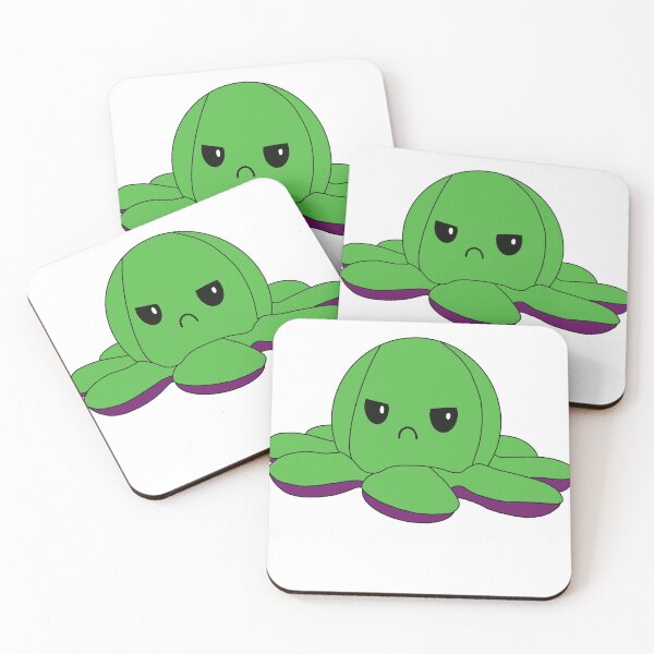 Item preview, angry octopus green designed and sold by paoalvarezh.