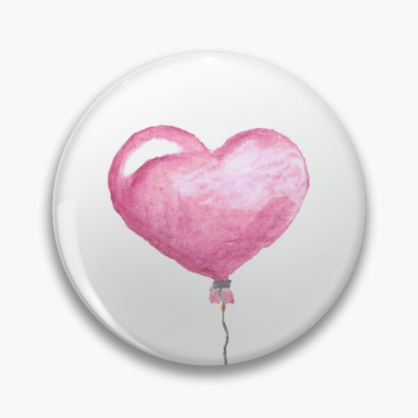 Item preview, Watercolor Heart Balloon designed and sold by Creative-Coffee.