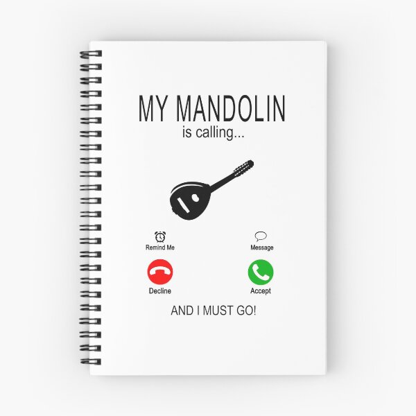 Artikelvorschau, My Mandolin is calling - Mandoline - Mandola - Musikinstrument black entworfen und verkauft von dJ-Design.