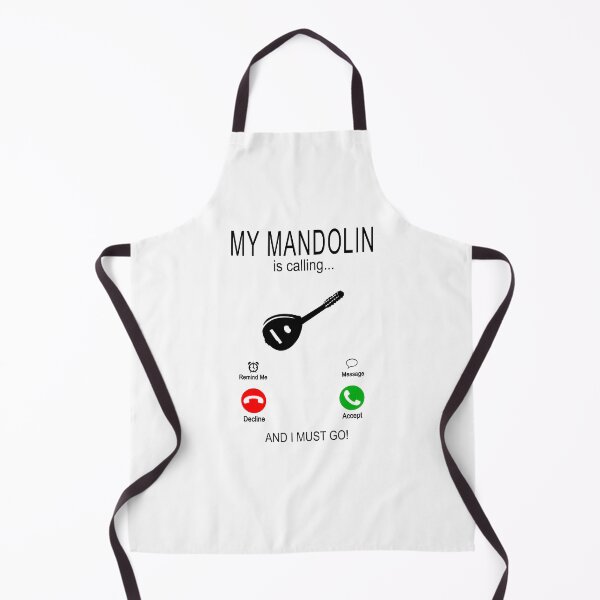 Artikelvorschau, My Mandolin is calling - Mandoline - Mandola - Musikinstrument black entworfen und verkauft von dJ-Design.