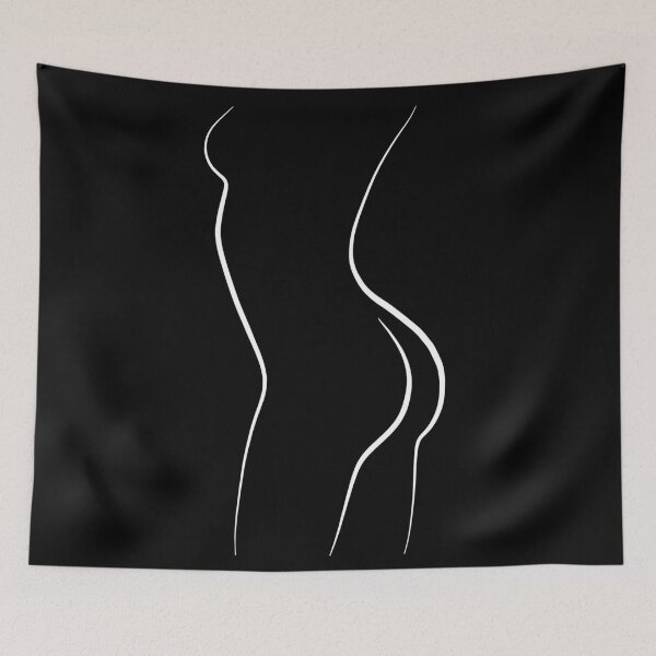 Item preview, Nude Woman Line Drawing in Black - Confident Cassandra designed and sold by Melody Watson.